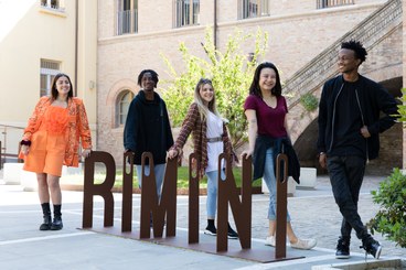 International students at the Campus of Rimini